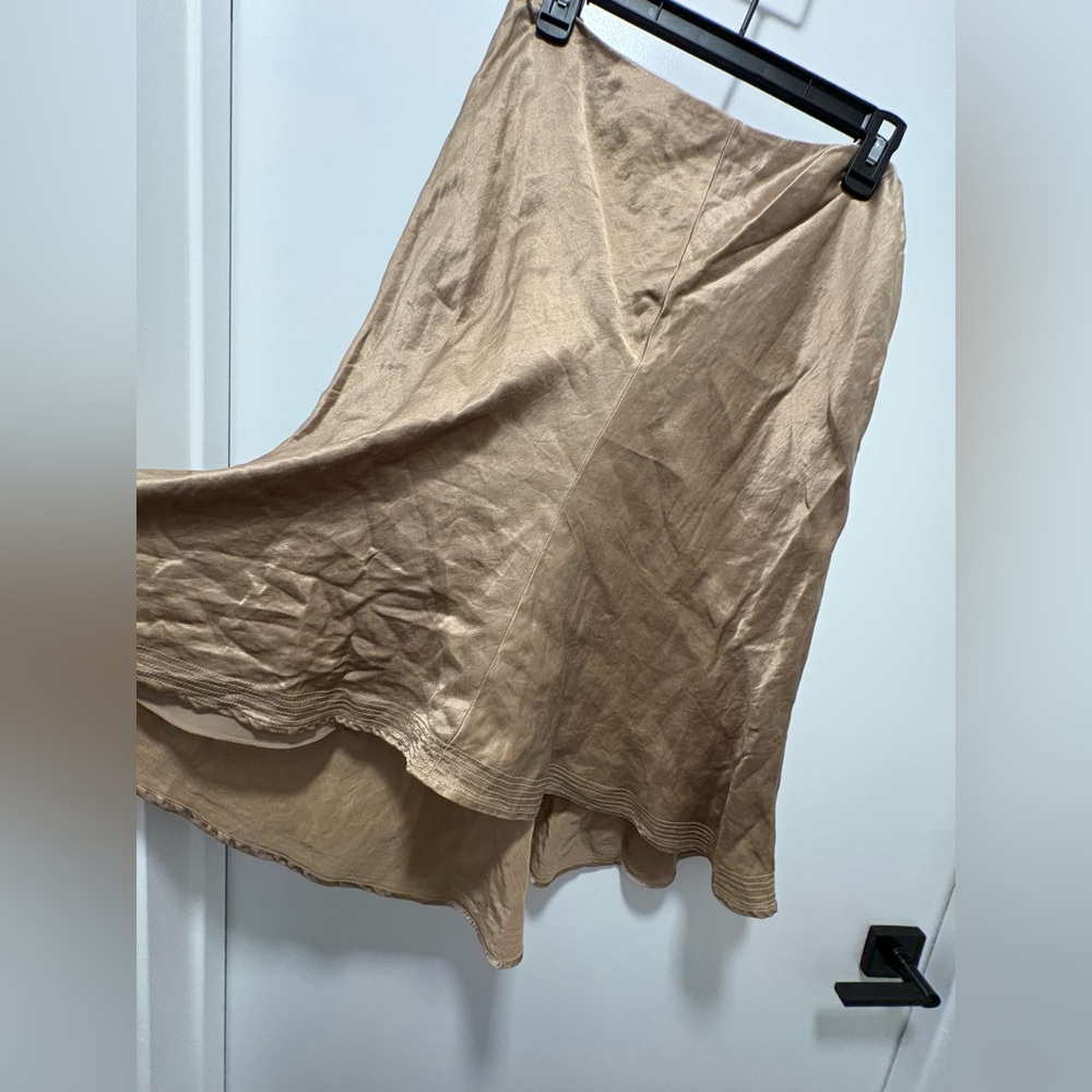 INC International Concepts Tan Fabric with Stitching